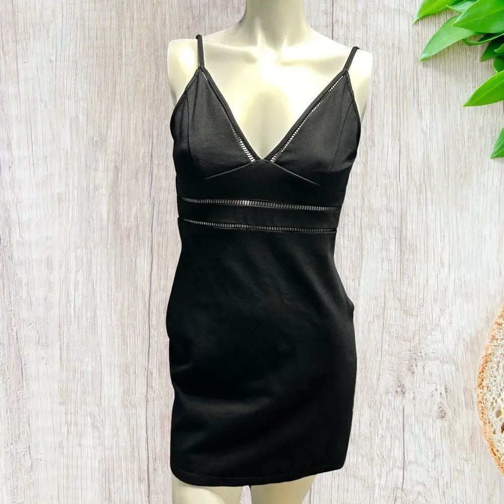 Lulus Womens Dress Size‎ M Black Crochet Whimsigoth Witchy Wicked